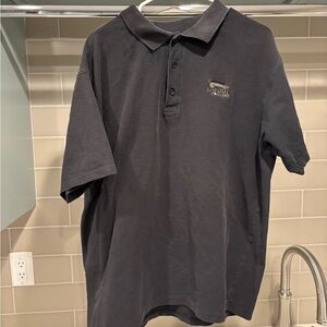 Y2K In-N-Out Burger Black Cotton Polo Size XL In And Out